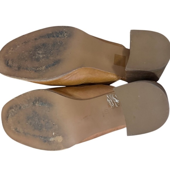 Madewell Brown Leather The Carey Mule Slip On Shoes Women's Size 10 - Picture 7 of 9